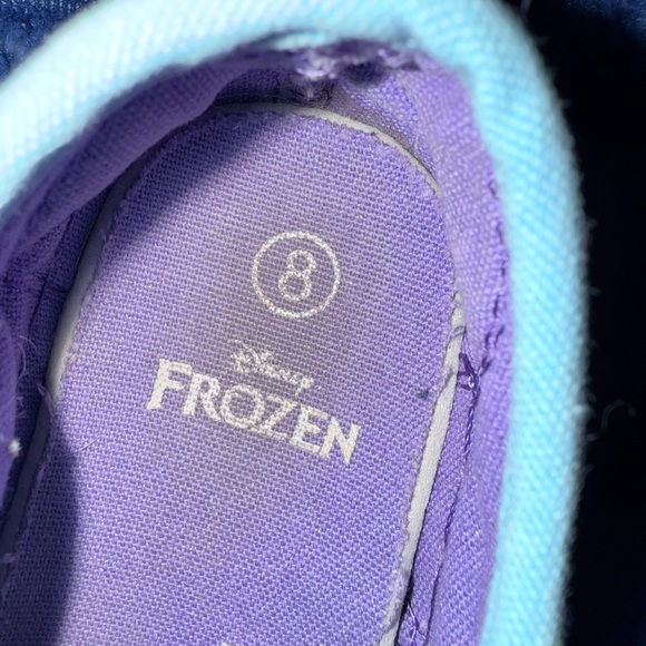 ☃️Disney Frozen Light Blue and Purple Slip-ons - Picture 2 of 2